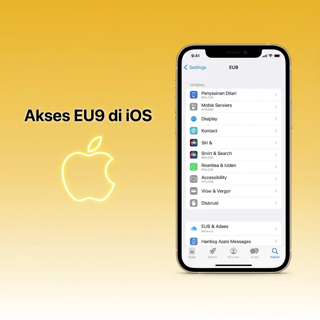Akses EU9 di iOS