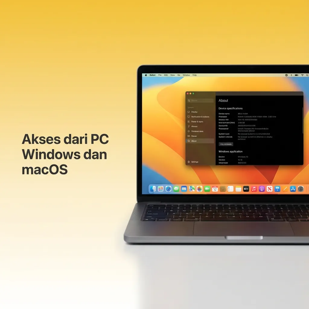 Akses dari PC Windows dan macOS