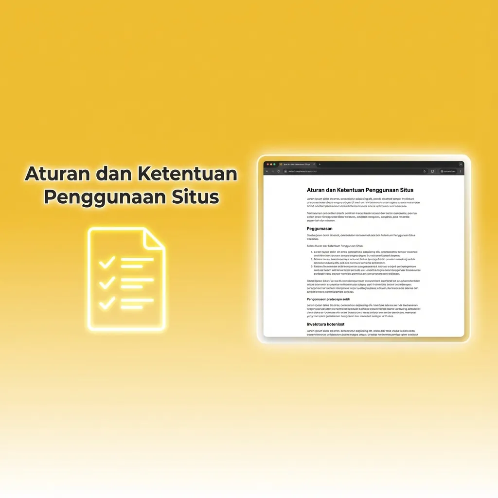 Aturan dan Ketentuan Penggunaan Situs