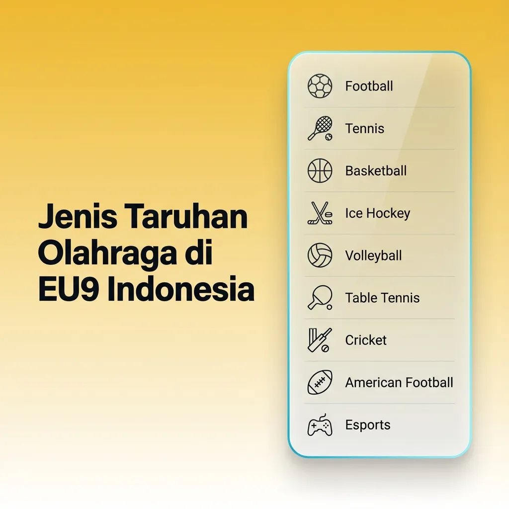 Jenis Taruhan Olahraga di EU9 Indonesia